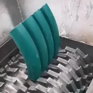 Heavy Duty Industrial Plastic Shredder for HDPE Pipe Recycling High Torque Size Reduction Machine with PLC Control