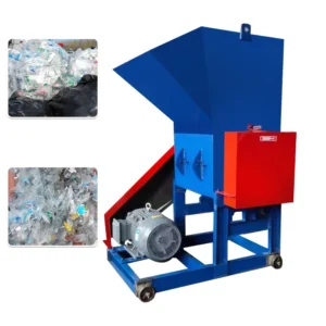 Heavy Duty Industrial Waste Plastic Shredder & Crusher Machine with Gearbox High Efficiency High Capacity Recycling Plant