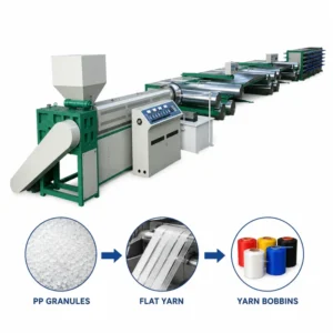 Heavy Duty PP Flat Yarn Extrusion Line for Circular Loom Woven Fabric and FIBC Tape Production
