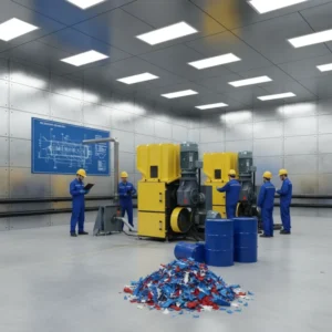 Heavy Duty Plastic Crusher & Shredder for PP/PE ABS Wood Tires Paper Metal Plastic Waste Plastic Lumps and Hard Material