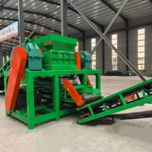 Heavy Duty Tire Shredder High Efficiency Waste Tire Shredding Machine for Tire Recycling Durable Industrial Grade Tire Crusher