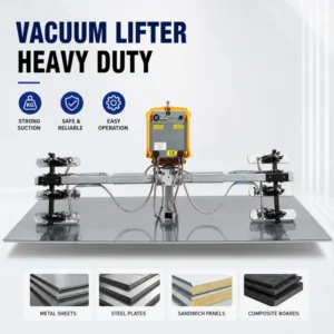 Heavy Duty Vacuum Lifter for Metal Sheets Steel Plates Sandwich Panels Composite Boards and Industrial Material Handling
