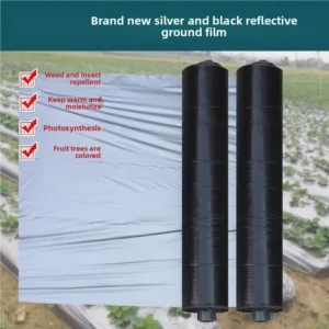 Herbicidal Insect Proof Mulch Film Silver Black Double Color Reflective Planting Agricultural Insulation Plastic Film Cloth