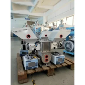 High Accuracy Plastic Volumetric Doser Industrial PLC Controlling Masterbatch Plastic Granules Color Mixer