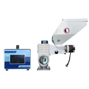 High Accuracy Plastic Volumetric Doser Industrial PLC Controlling Masterbatch Plastic Granules Color Mixer