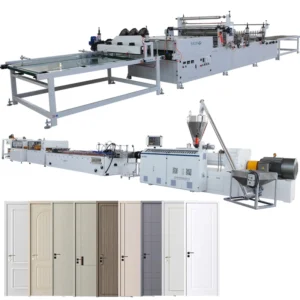 High Automatic Twin Screw PVC WPC Door & Window Production Line with Motor & Engine High Productivity