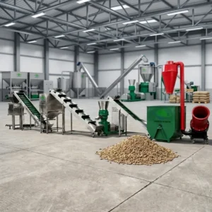 High Automation Feed Pellet Production Line for Poultry Livestock with Cooling System and Bagging Machine