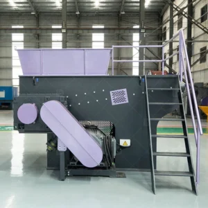 High Capacity 1000kg/h Single Shaft Shredder for PET PP PE UPVC Mixed Plastic Film Crushing