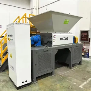 High Capacity Automatic Double Shaft Plastic Shredder Machine Blow Molded Products for Motor High Productivity