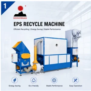 High Capacity EPS Foam Waste Recycling Equipment Styrofoam Recycle Crusher with Low Energy Consumption