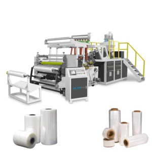 High Capacity Full Automatic 2 Or 3 Layers Cast Film PE Plastic Stretch Film Making Machine 1000mm