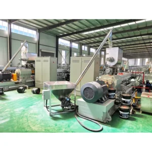 High Capacity Parallel Twin Screw Extruder Used for PP PE PS PMMA ABS PET Plastic Processing