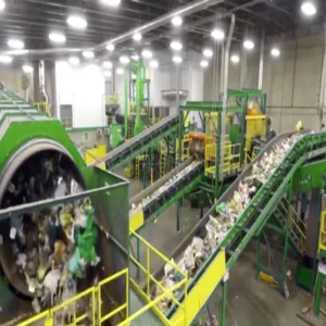 High Capacity Plastic Recycling Machine Municipal Solid Waste Sorting Line PET Bottle Recycling Machine