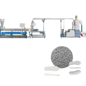 High Capacity Twin Screw Extruder with Underwater Cut Pelletizing System for Polymer Materials
