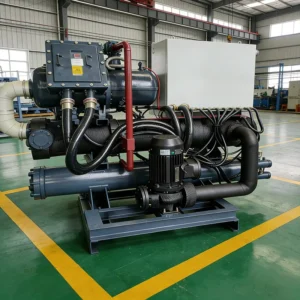 High Cooling Capacity Screw Type Water Cooled Chiller Unit 30Ton 50Ton 100 Ton