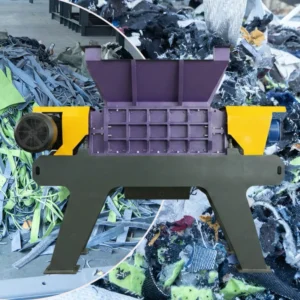 High Efficiency 500-1500kg/H Textile Waste Crusher Machine Fabric Shredder for Recycling