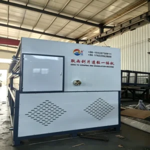 High Efficiency Automatic Steel Belt Scraping and Granulation Integrated Machine for Chemical Wax Resin Pellet Production Line