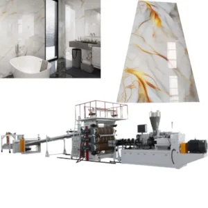 High Efficiency &Capacity CE UV PVC Marble Sheet Production Line New Condition for Construction Manufacturing Plant Plastic