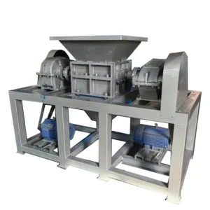 High Efficiency Double Shaft Plastic Shredder Machine with Pump for Plastic Pipe Crusher Small Waste Plastic Recycling