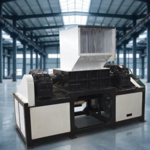 High Efficiency Double Shaft Recycling Lump Foam Box Bottle Cardboard Car Tire Plastic Shredder