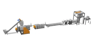 High Efficiency EPS Foam Plastic Pelleting Machine with Single Screw 110kW 380V Screen Filter for Plastic Recycling