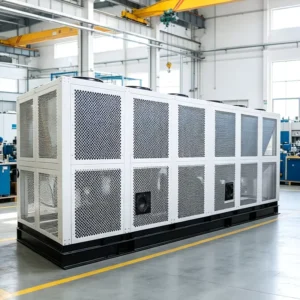 High Efficiency Industrial Air Cooled Screw Chiller 40 180 Ton R407C Cooling Capacity 135kW 627kW for Process Cooling