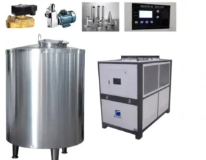 High Efficiency Industrial Chiller 5HP Water Cooled System Cooling Capacity Engine Core Accurate Temperature Control