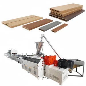 High Efficiency Single Screw PVC Hollow Floor Profile Extrusion Line Plastic Profile Extruder