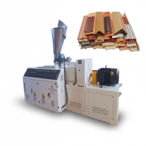 High Efficiency Single Screw PVC Hollow Floor Profile Extrusion Line Stable Output Plastic Profile Extruder
