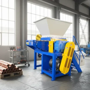 High Efficiency Single Shaft Shredder Machine Plastic Lump Pipe Crusher
