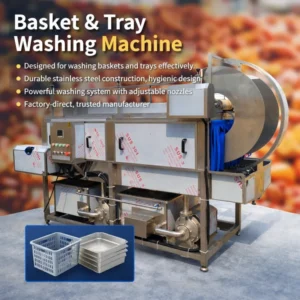 High Efficiency Turnover Bin Cleaning Machine for Industrial Use Automatic Washing System