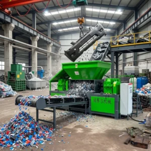 High Efficiency Waste Plastic Recycling Shredder Machine PPT PET HDPE PP PE Bottle Film Pipe Machine