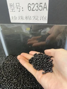 High Gloss Pearl Cotton Foam PE Black Plastic Masterbatch 41% Carbon Black Content