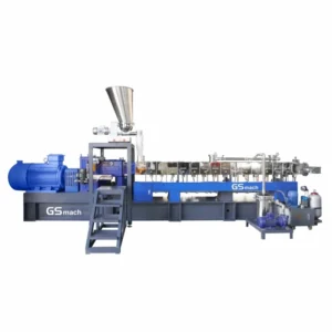High-Output HDPE PE PP LDPE Masterbatch Manufacturing System Triple-Screw Extruder Pelletizer 1500-1800kg/h Capacity Wire Plates