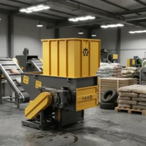 High Output Single Shaft Shredder for PP Woven Bags Film Ton Bags Paper Wood ABS HDPE Pipes PC Sheets
