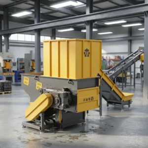 High Output Single Shaft Shredder for PP Woven Bags Film Ton Bags Paper Wood ABS HDPE Pipes PC Sheets