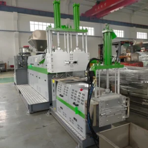 High Output Two Stage Pelletizing Machine Single Screw PP PE Plastic Granulator