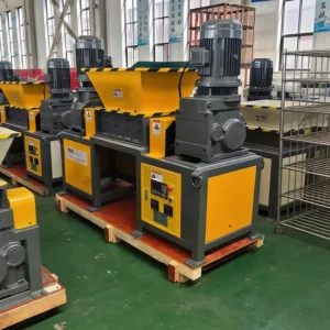 High Performance 22kW Double Shaft Shredder Copper Metal Wood Plastic Industrial Recycling Alloy Steel Blades Two Shaft Crusher