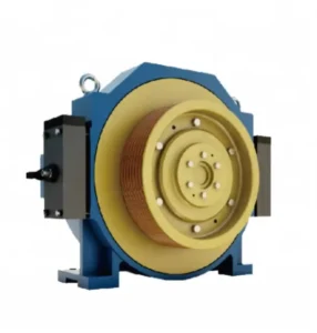 High Performance Modern Stainless Steel Gearless Elevator Traction Machine for Hotel Use