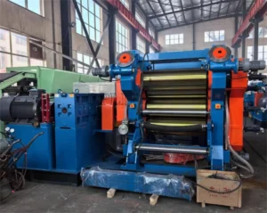 High Precision 4 Roll Rubber Calender Machine Model XY-41 360*1120 55KW Motor Calender for Plastic Rubber Silicone