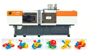 High Precision Horizontal Electric Plastic Injection Molder with PLC Control for Toy & Gift Manufacturing (PET/PP/EVA Materials)
