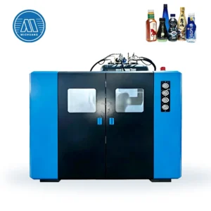 High Precision Servo Linear PET Blow Molder 1000pcs h Built in Air Recovery System for 15L Beverage Cosmetic Bottles