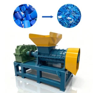 High Processing Capacity Spiral Crusher Machine Suitable for PE Plastic Films and Textile Waste Processing