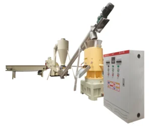 High Productivity Complete Biomass Pellet Mill Line Essential for Renewable Fuel Processing with Engine Pump Motor Core Included
