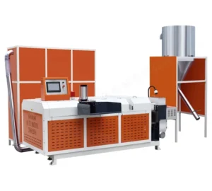 High Productivity PE Fully Automatic Pellet Extruder Waste Plastic Pelletizer For HDPE PVC LDPE PVC PLA Granulator With PLC