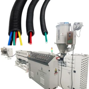 High Productivity PP PE Single Wall Corrugated Pipe Extrusion Production Line Wire Protection & Drainage Pipes