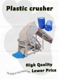 High Quality CE Certified Plastic Crushing Recycling Machines PE PP PVC PET Waste Plastic Crusher Machine