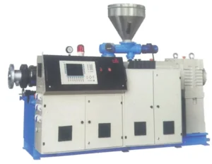 High Quality Conical Twin Screw Extruder Machine SJSZ45 100 Double Screws HDPE PVC PP TPO CPVC LDPE PS Energy Saving Pipe