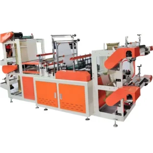 High Quality Full automatic Plastic Bag Making Machine with Motor for T Shirt and Air Bags PP Material