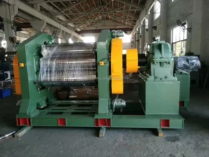 High Quality QRRPMM Three Rolls Calender Machine for Rubber PVC Film Water Cooling Automatic Operation China Manufacturer